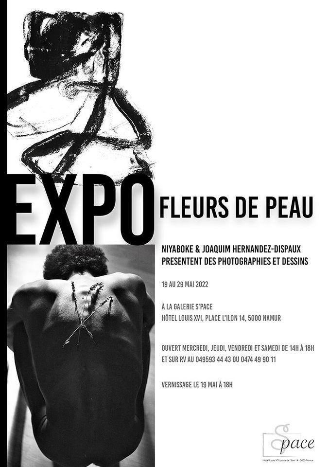 VERNISSAGE EXPO FLEURS DE PEAU A LA GALERIE S-PACE \/ NAMUR