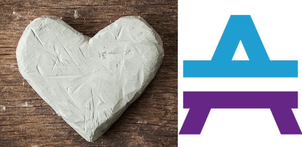 Heart with Queen City Clay Queen City Clay, Norwood, OH