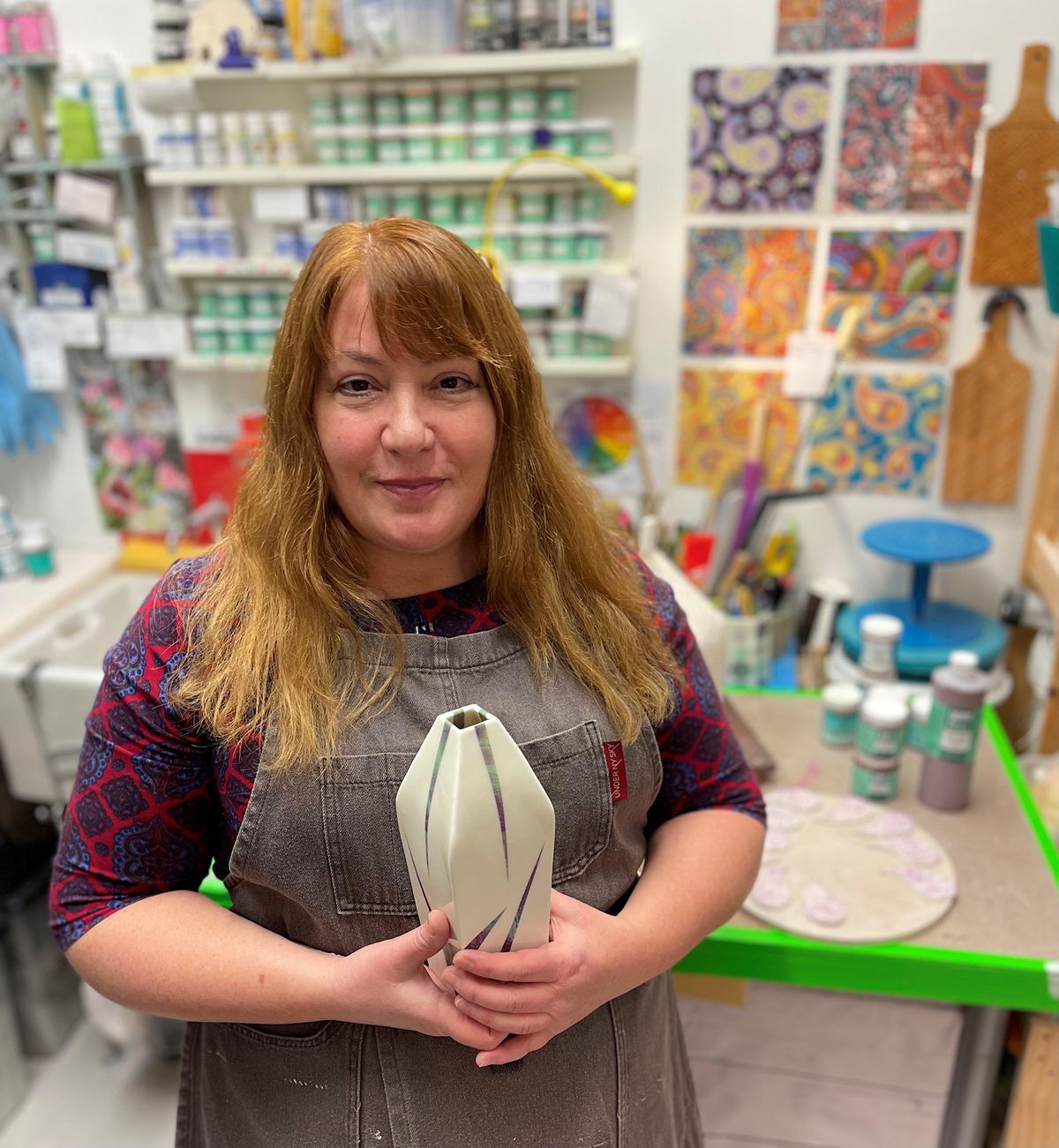 Karen Hanvidge: Slab built, quirky functional and decorative ceramics