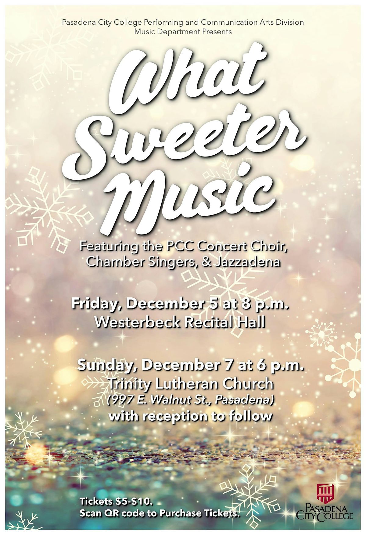 Winter Choral Concert \u201cWhat Sweeter Music\u201d @ Trinity Lutheran Church