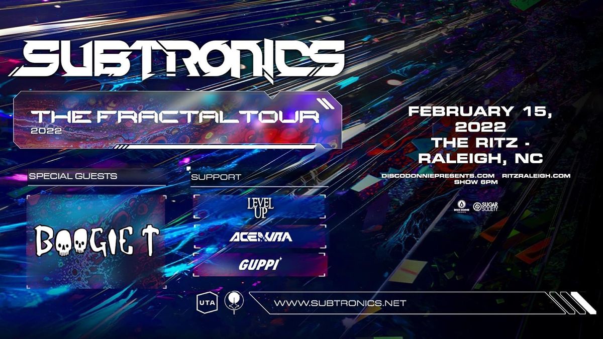 SUBTRONICS FRACTAL TOUR RALIEGH 2022 2820 Industrial Dr, Raleigh, NC