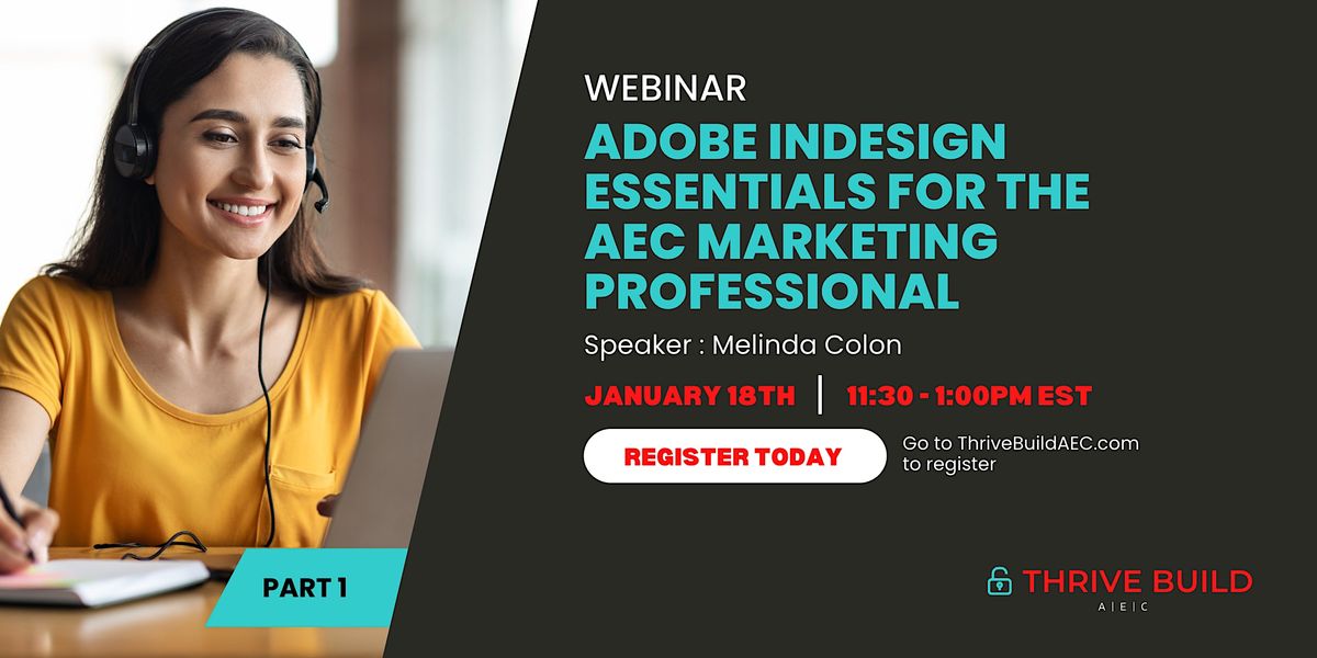 Adobe InDesign Essentials, Part 1 | Online | January 18 to January 20