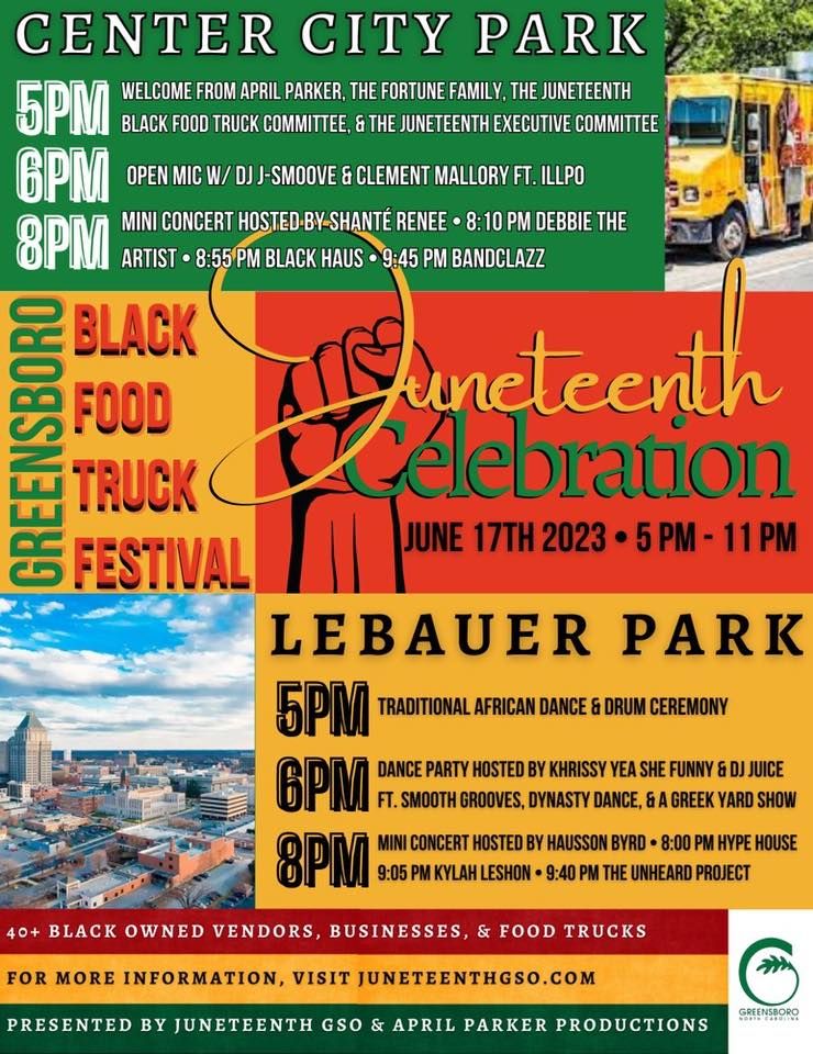 Black Food Truck Festival LeBauer Park at Greensboro