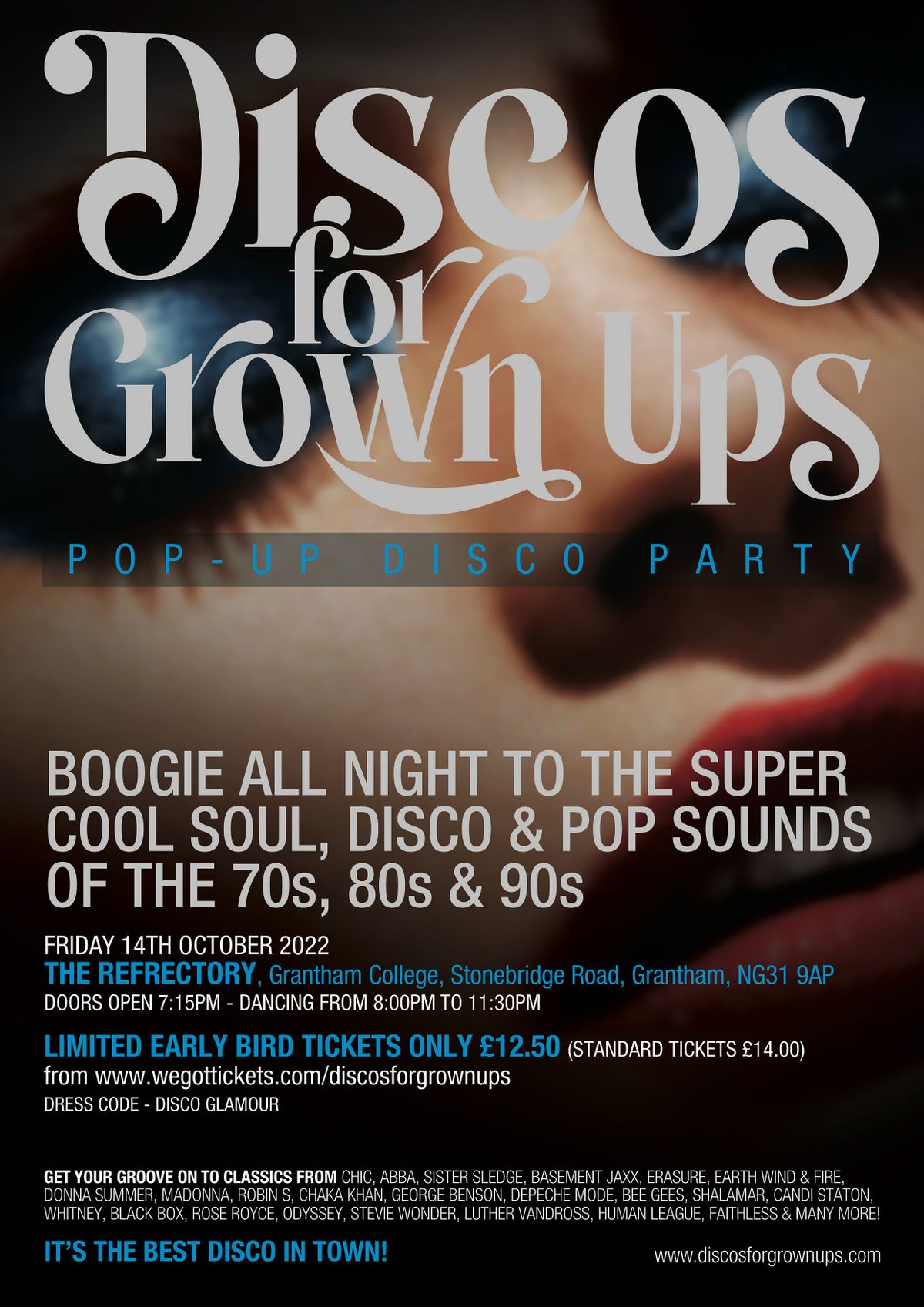 Discos for Grown ups pop-up 70s 80s and 90s disco party in Grantham ...