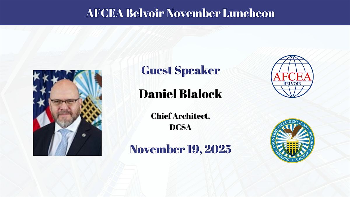 AFCEA Belvoir November 2025 Luncheon