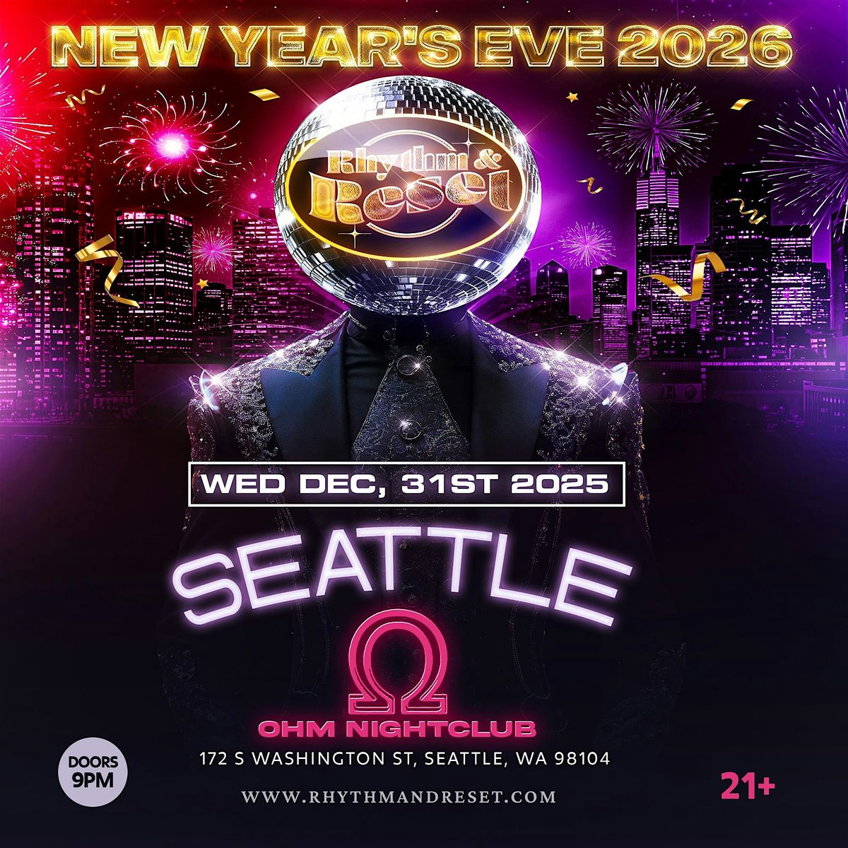 NEW YEAR'S EVE: RHYTHM & RESET -SILVER SPRING