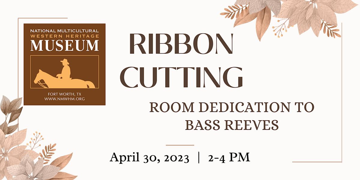 Ribbon Cutting Room Dedication to Bass Reeves with Historian Art