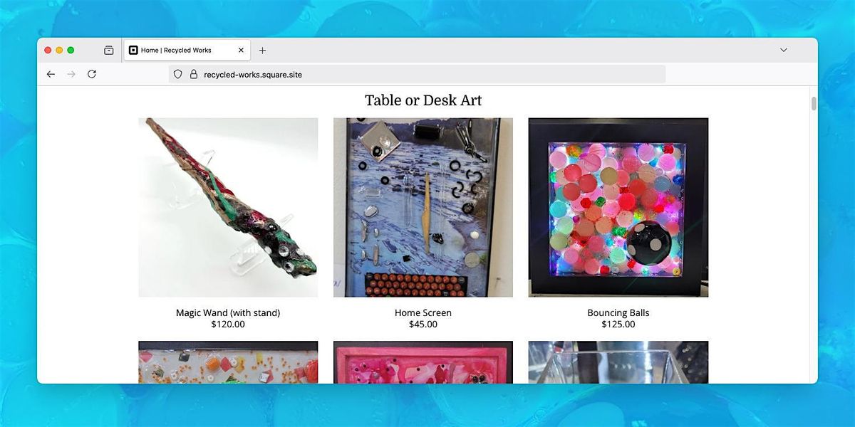 Create an Artwork Sales Website with Square