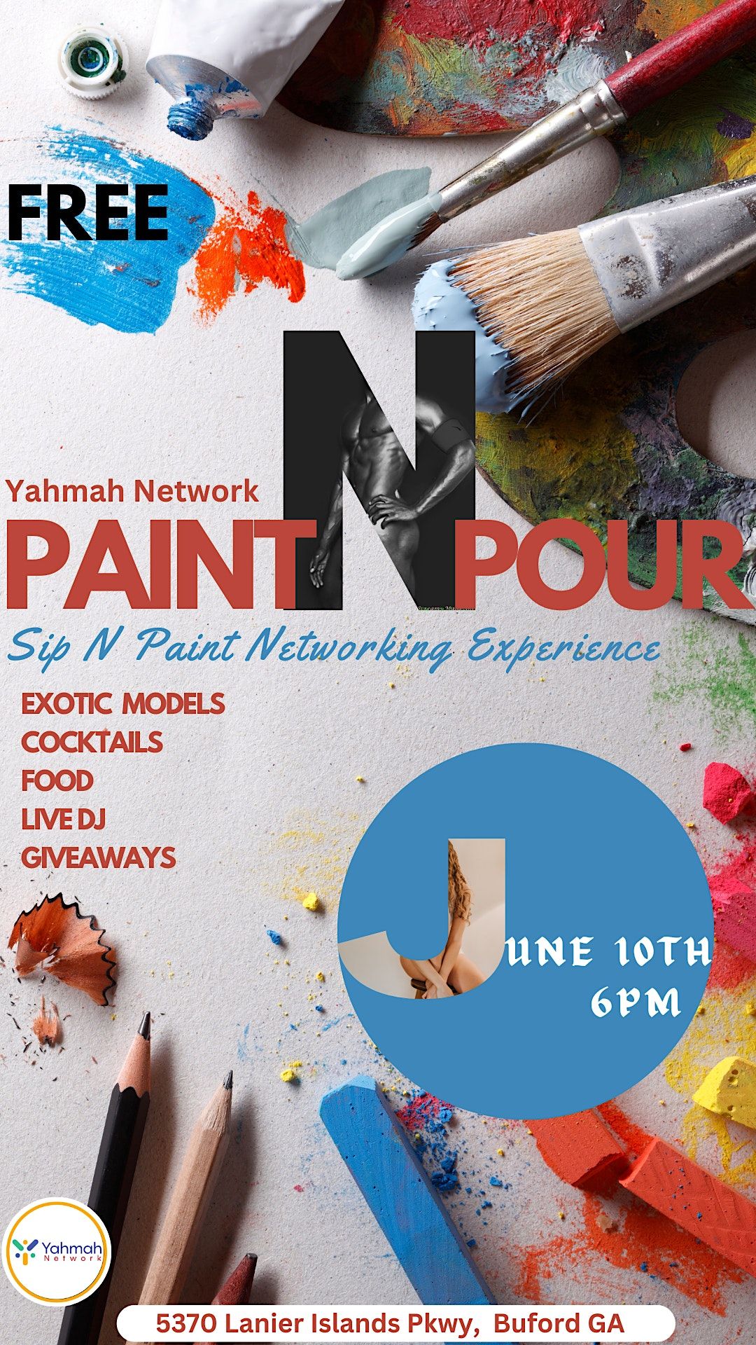 Paint N POUR (A Sip and Paint Networking Experience) 5370 Lanier