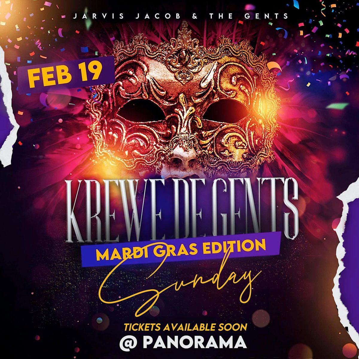 Krewe de Gents Mardi Gras Edition w\/ Jarvis Jacob & The Gents