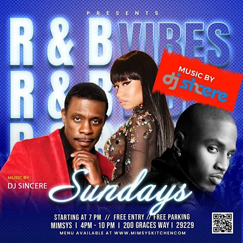 R & B VIBES at Mimsy’s Kitchen & Jazz Lounge, Columbia on 8th October, 2023