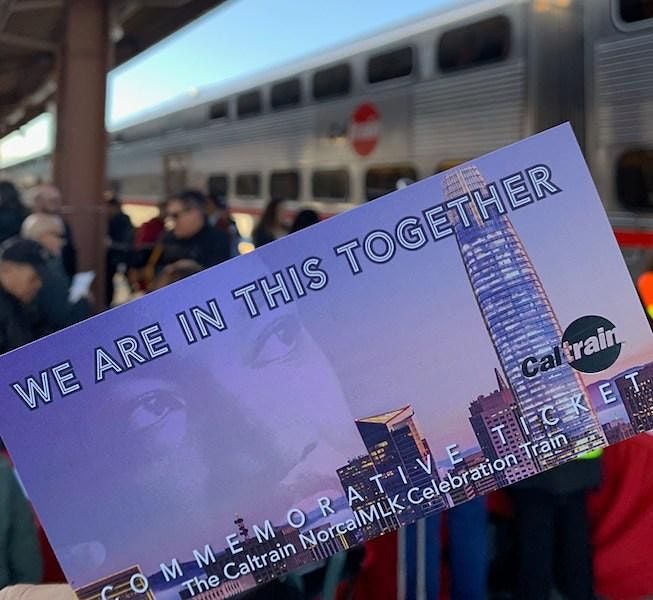 2022 Caltrain NorcalMLK Celebration Train at San Jose Diridon Station ...