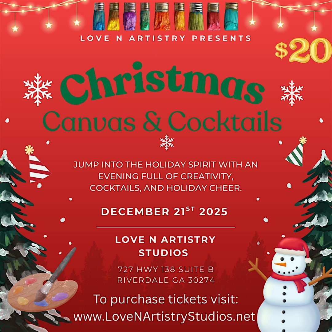 Canvas and Christmas cocktails