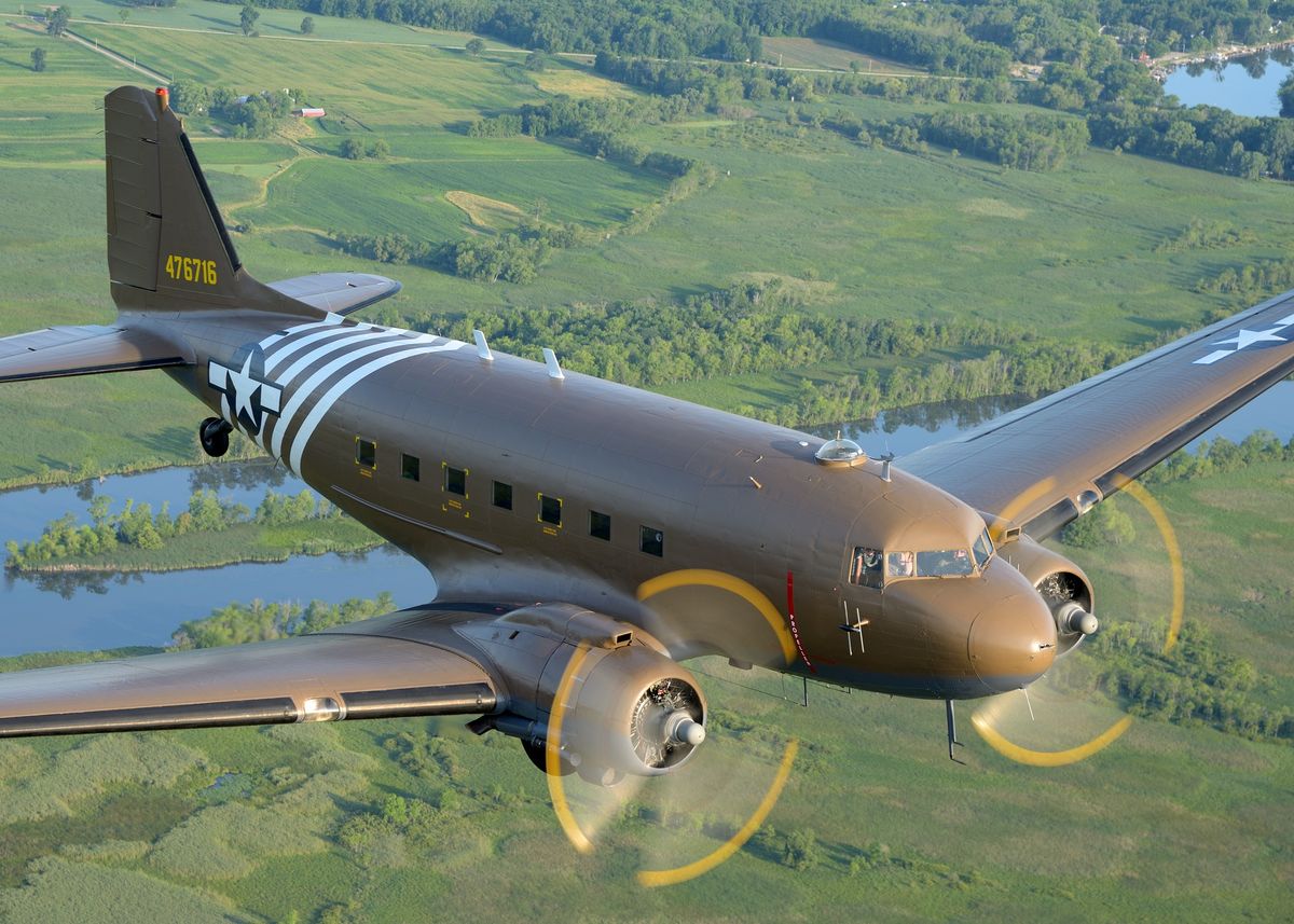 WWII C-47 (DC3) Aircraft Rides Kalamazoo, MI | Kalamazoo Air Zoo ...