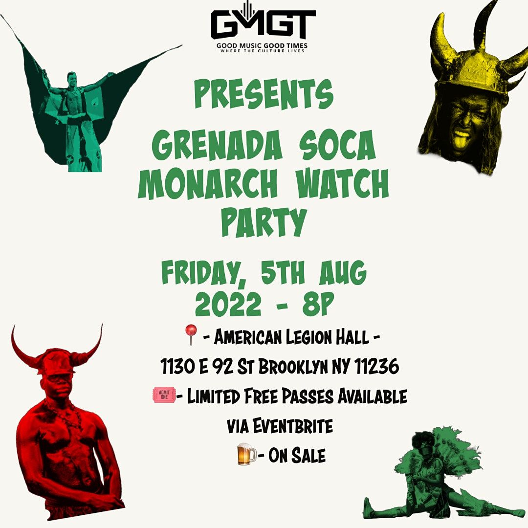 Grenada Soca Monarch Watch Party American Legion Memorial Hall