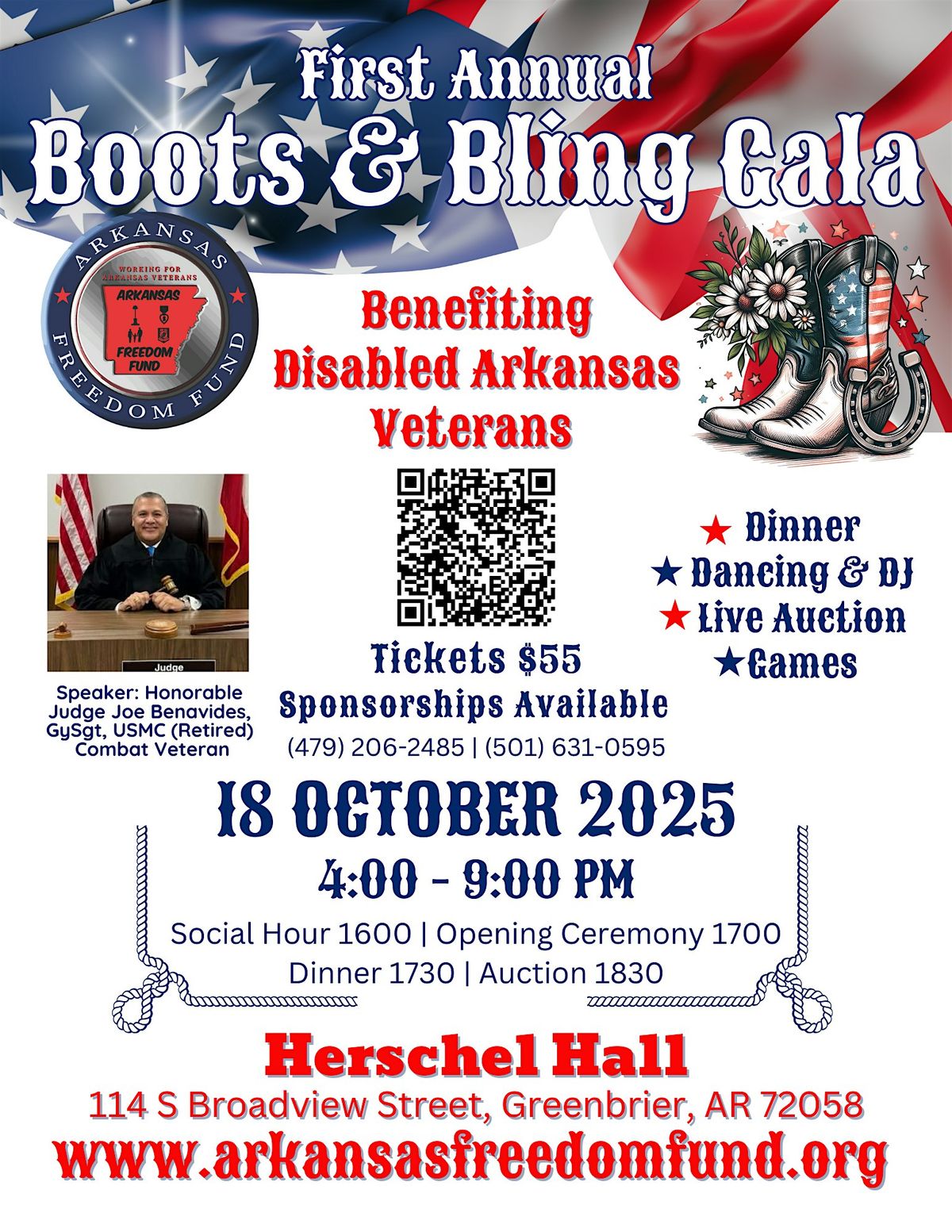 Boots & Bling Dinner Supporting Arkansas Freedom Fund