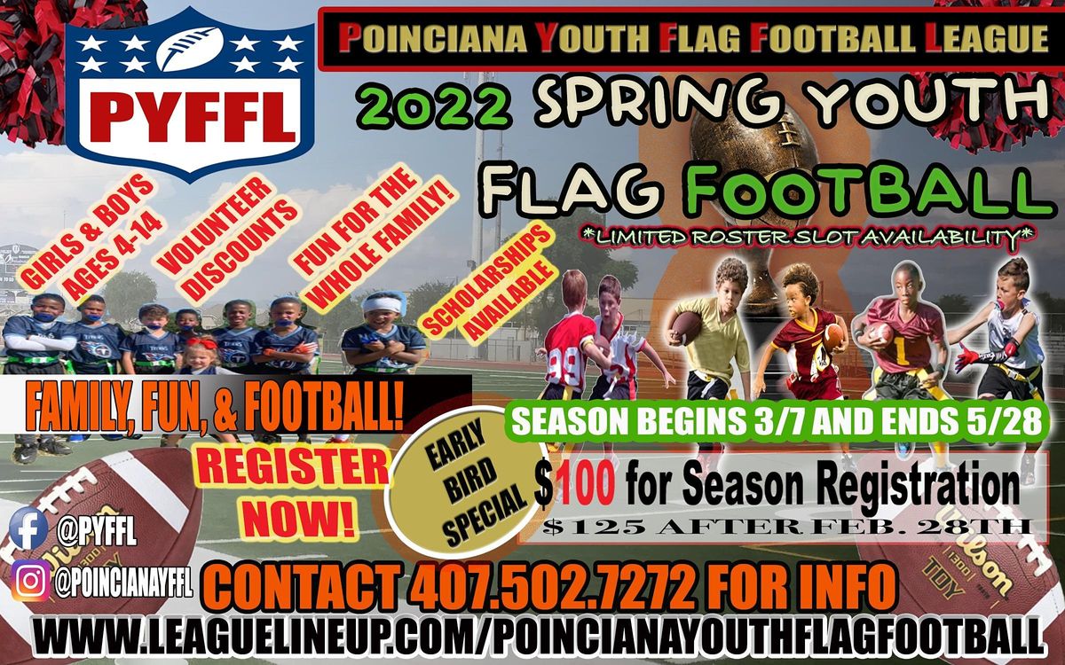 POINCIANA YOUTH FLAG FOOTBALL LEAGUE - HOME