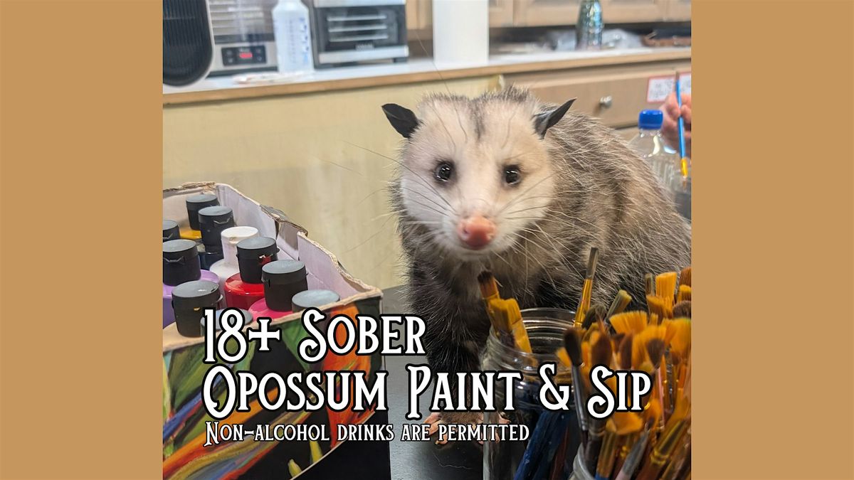 18+ Sober Opossum Paint & Sip