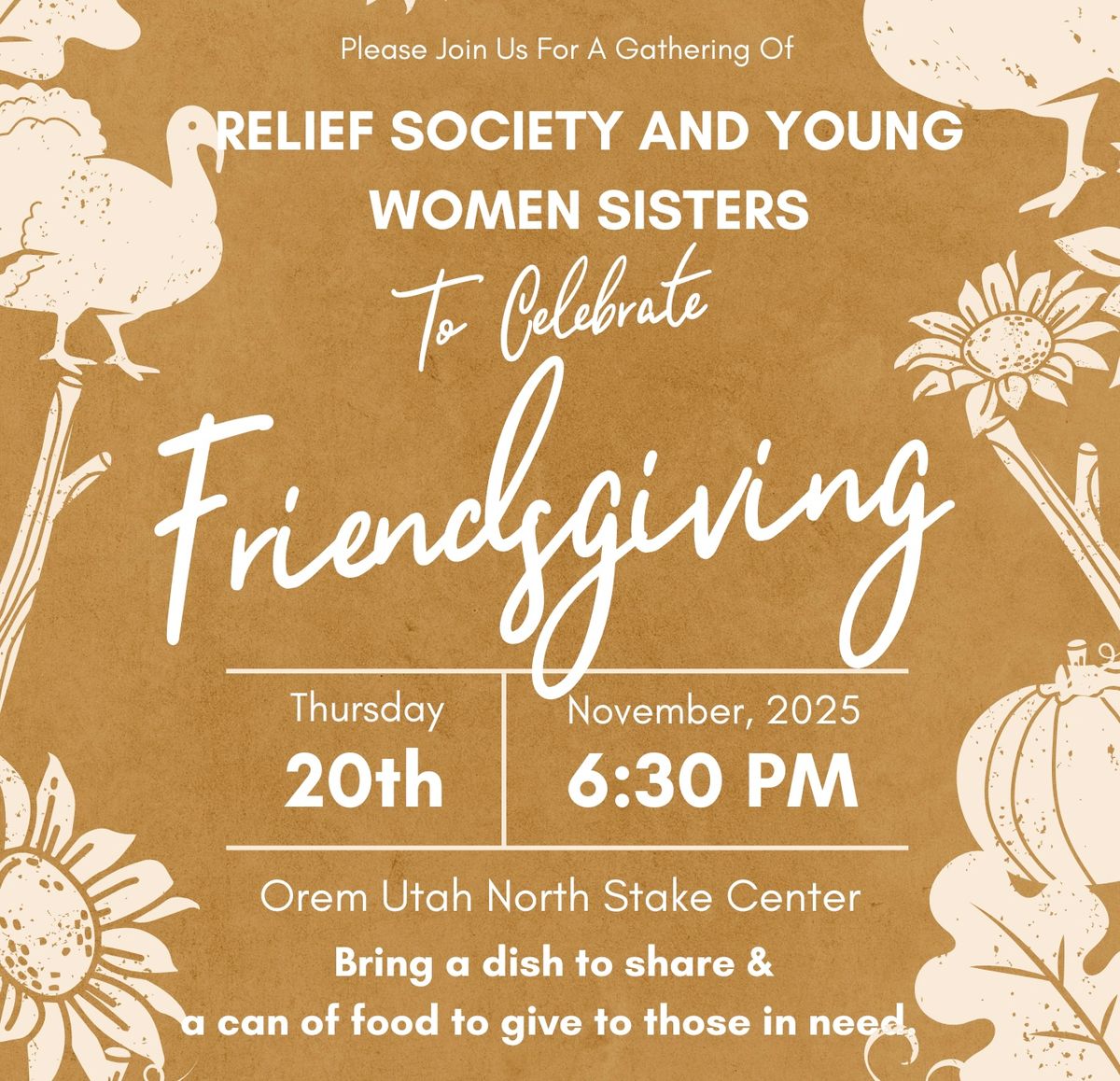 RS\/YW Friendsgiving Dinner