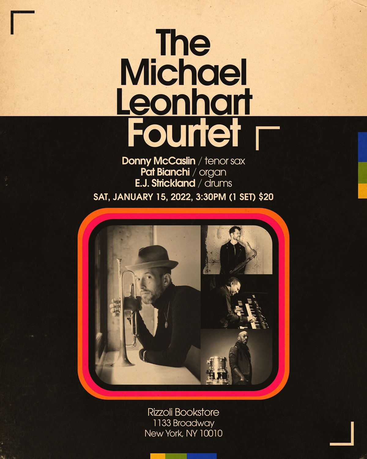 The Michael Leonhart Fourtet \u2014 Rizzoli Music Aperitivo (In-Person Event)