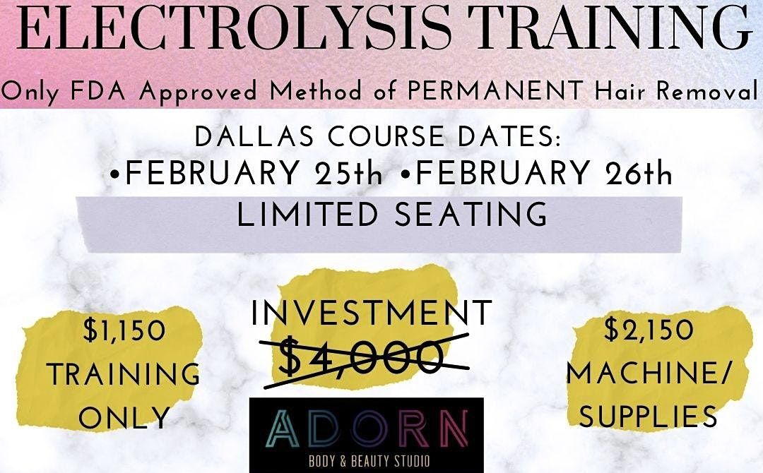 ELECTROLYSIS TRAININGSBA Salon Boutique Academy, Addison, TX