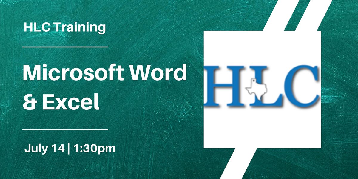 Microsoft Word & Excel Training Harrington Library Consortium