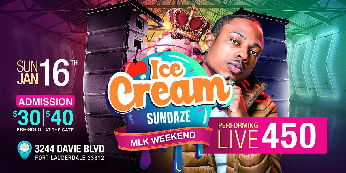 ICE CREAM SUNDAZE WITH 450 PERFORMING LIVE