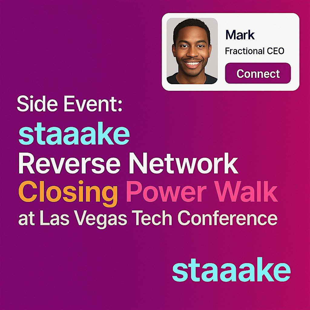 Side Event: Reverse Network Closing Power Walk at Las Vegas Tech Conference