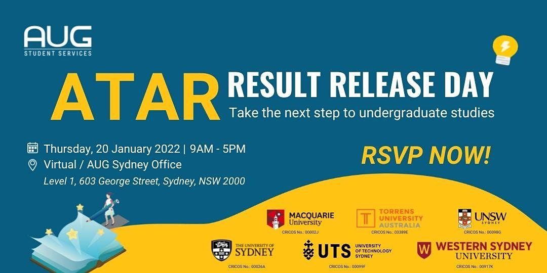 [AUG Sydney] ATAR Result Release & UAC Enquiry Day