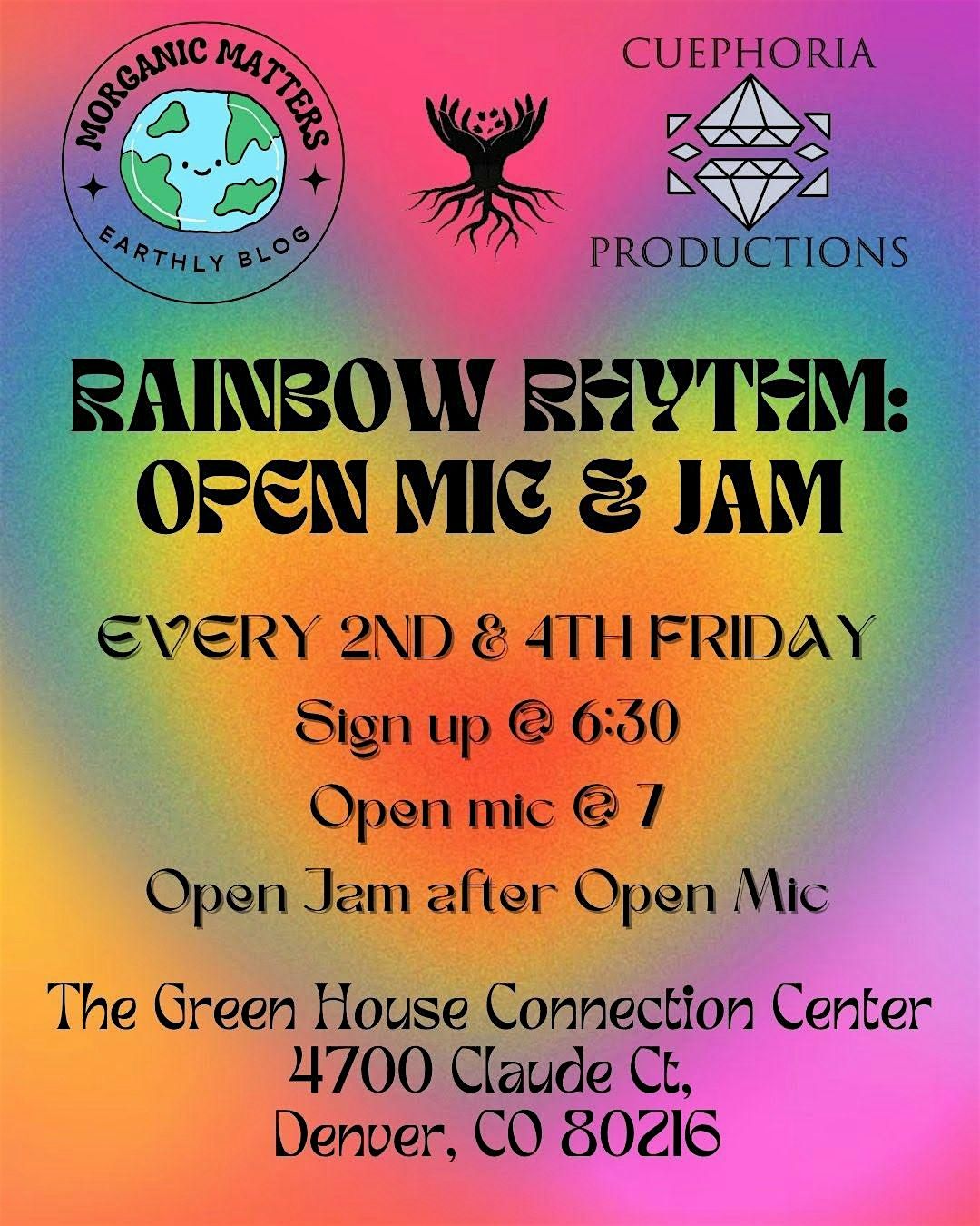 Rainbow Rhythm: an inclusive open mic & open jam