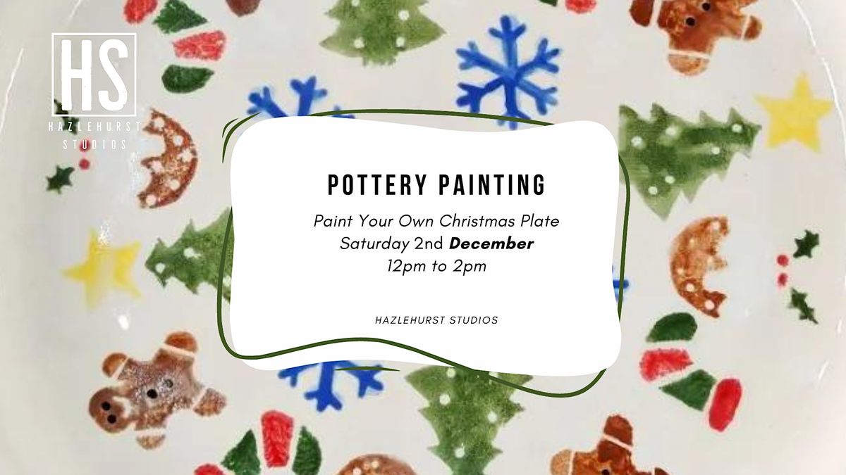 Paint Your Own Pottery Family Christmas Plate Hazlehurst