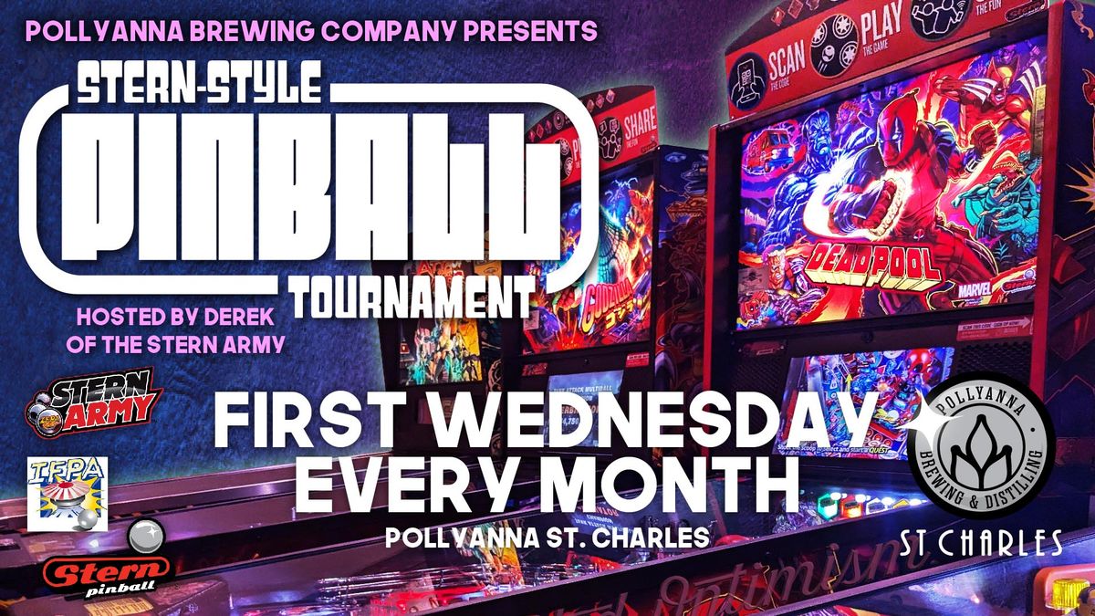 Pinball Tournament at Pollyanna St Charles! 106 S Riverside Ave