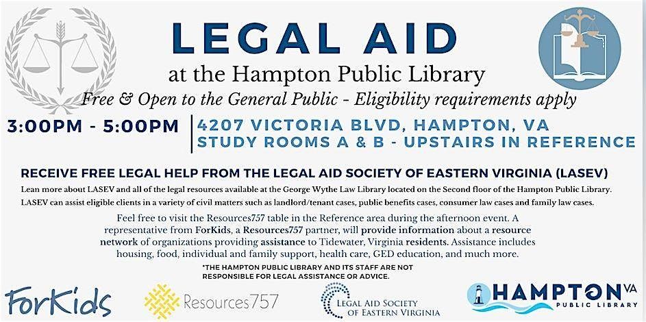 Legal Aid at the Hampton Public Library