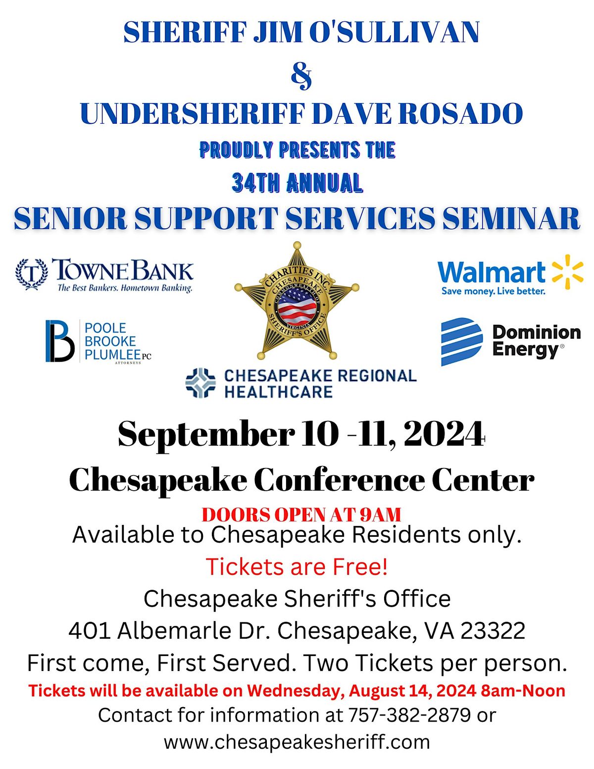 SENIOR SUPPORT SERVICES SEMINAR At Chesapeake Conference Center On 10th senior-support-services-seminar-at-chesapeake-conference-center-on-10th