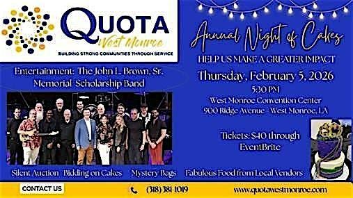 Quota West Monroe Night of Cakes