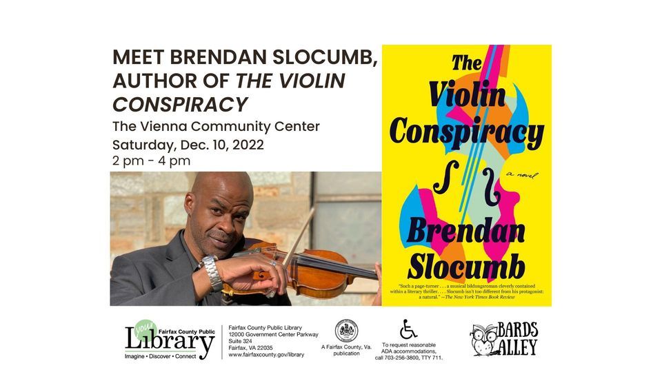 Meet Brendan Slocumb, Author Of The Violin Conspiracy | Vienna ...