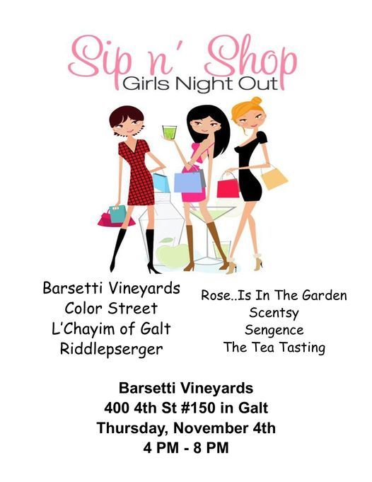 Sip & Shop at Barsetti Vineyards