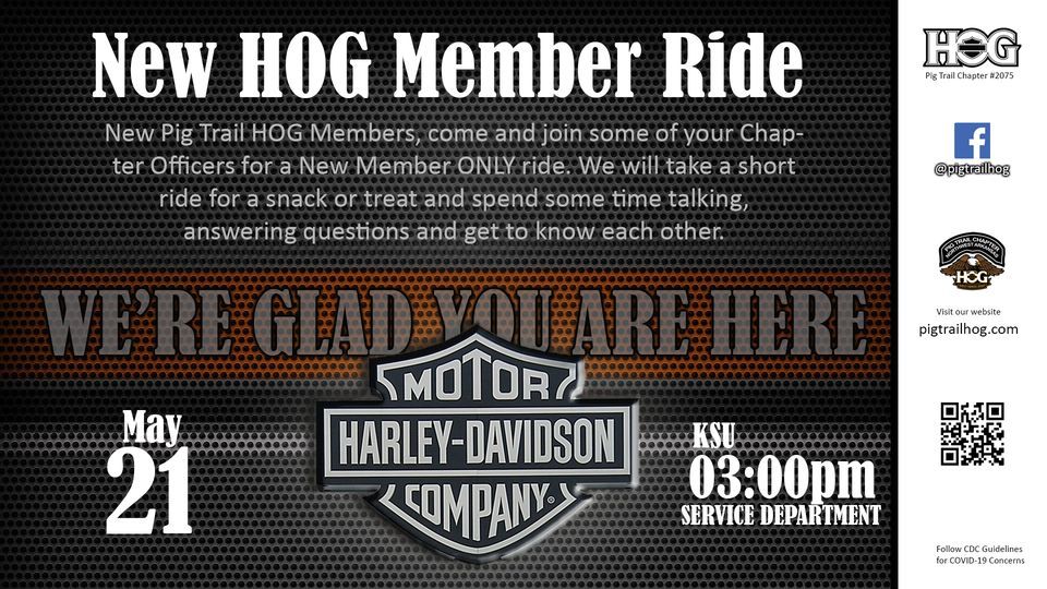 New Member Ride Pig Trail HarleyDavidson, Rogers, AR May 21, 2022
