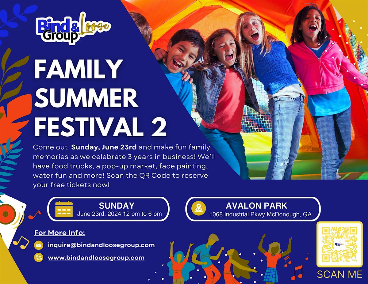 Bind & Loose Groups Family Summer Festival 2 Avalon Park, McDonough