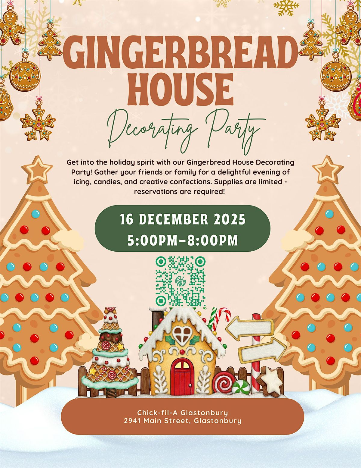 Gingerbread House Decorating Party