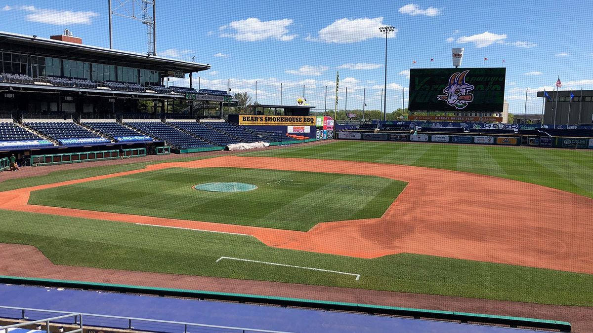 Parking Binghamton Rumble Ponies at Hartford Yard Goats