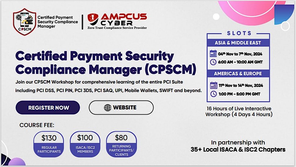 Cpscm CPSCM_Workshop (US and Europe) Nov 2024 at Online on 11th November, 2024