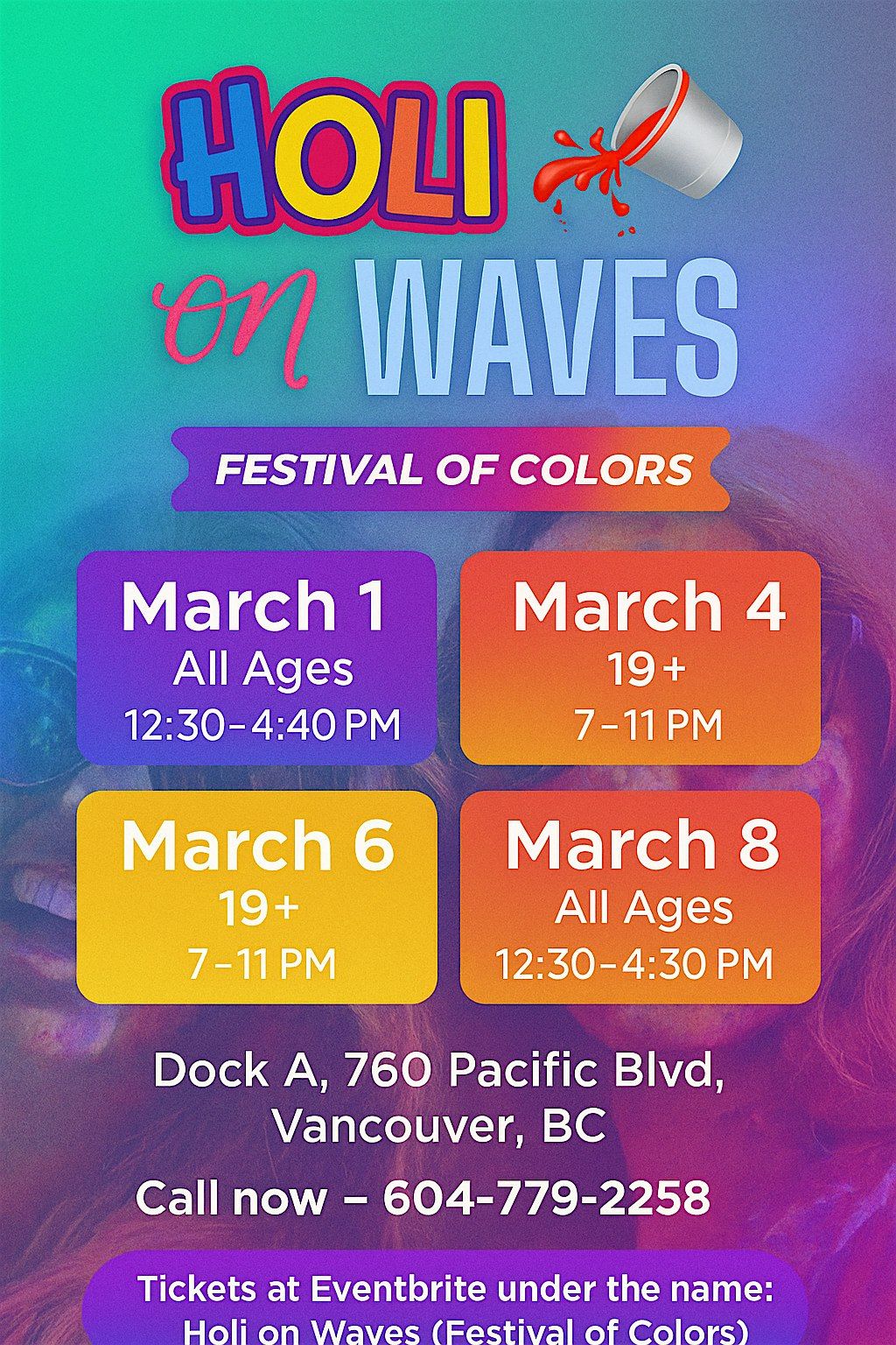 Copy of Holi on the Waves ( Festival of Colors )