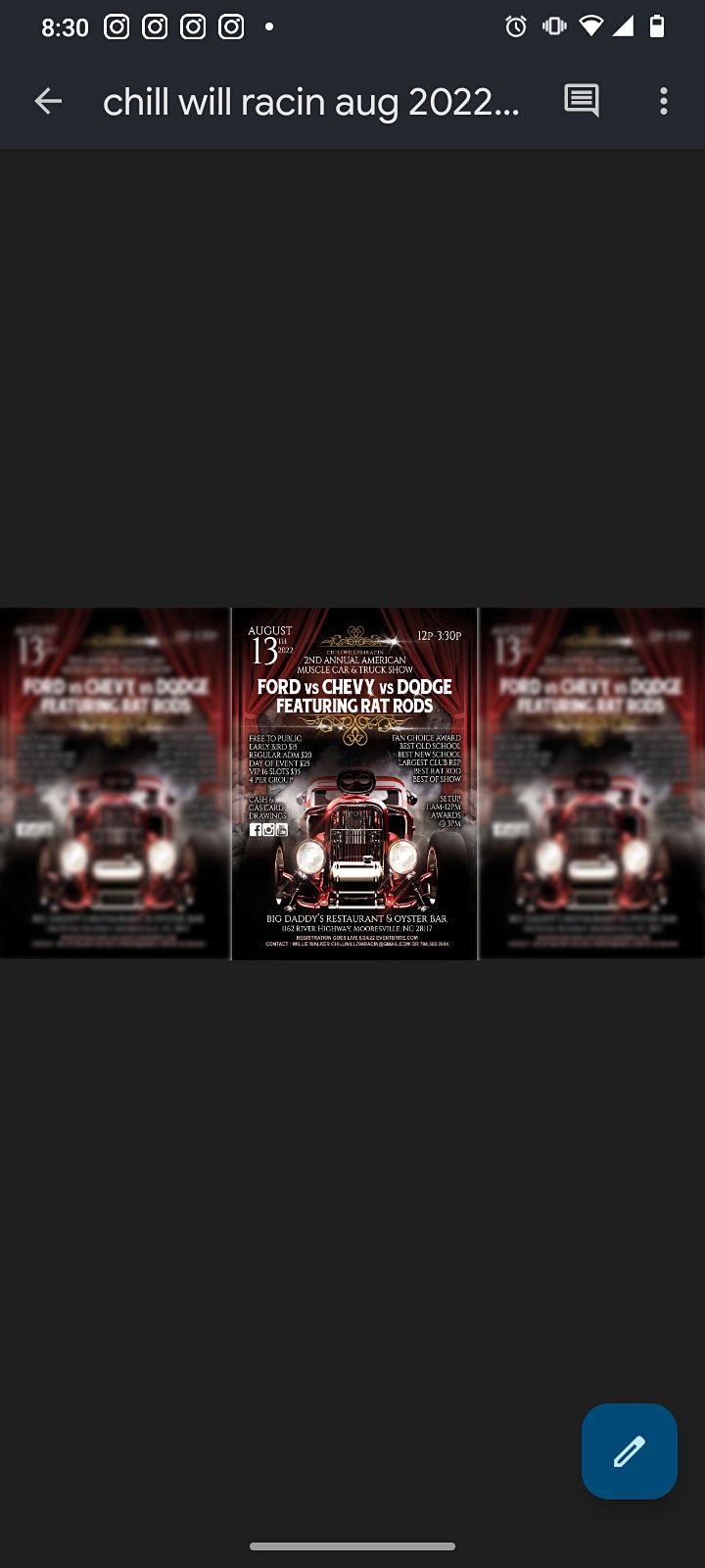 2nd Annual American Muscle Car & Truck Show Big Daddy's Restaurant