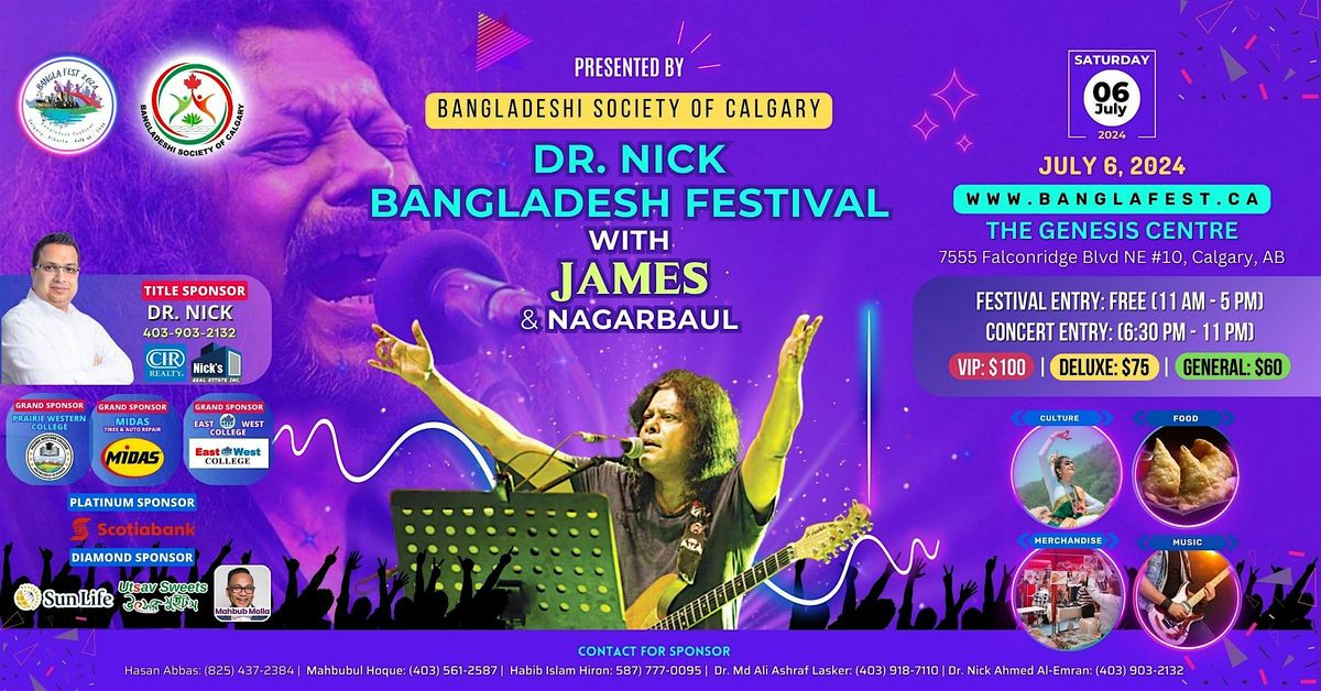 DR. NICK Bangladesh Festival with JAMES & Nagarbaul