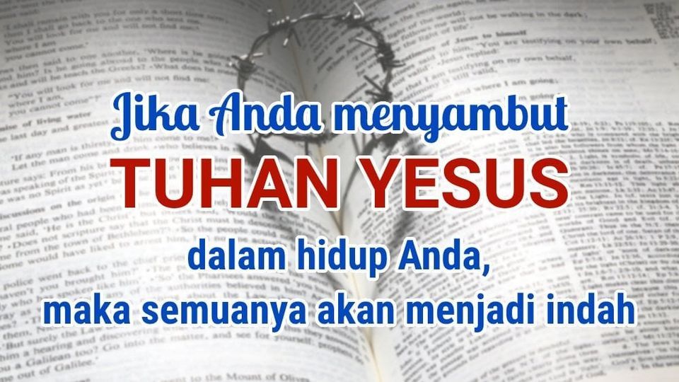 Apakah Anda Mengasihi Tuhan Yesus? Apakah Anda Ingin Menyambut Tuhan Di ...