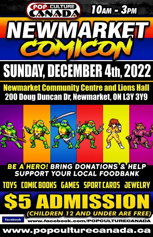 Newmarket ComiCon December 4th 2022 Comic Con Newmarket Community