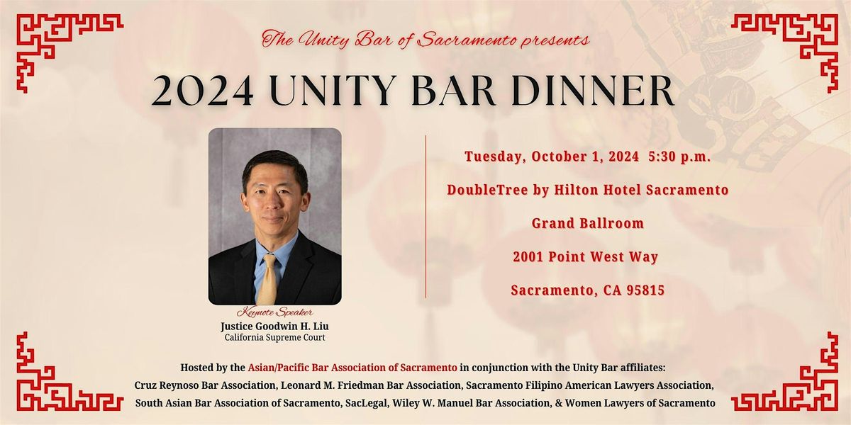 2024 Unity Bar Dinner at DoubleTree by Hilton Hotel Sacramento on 1st ...