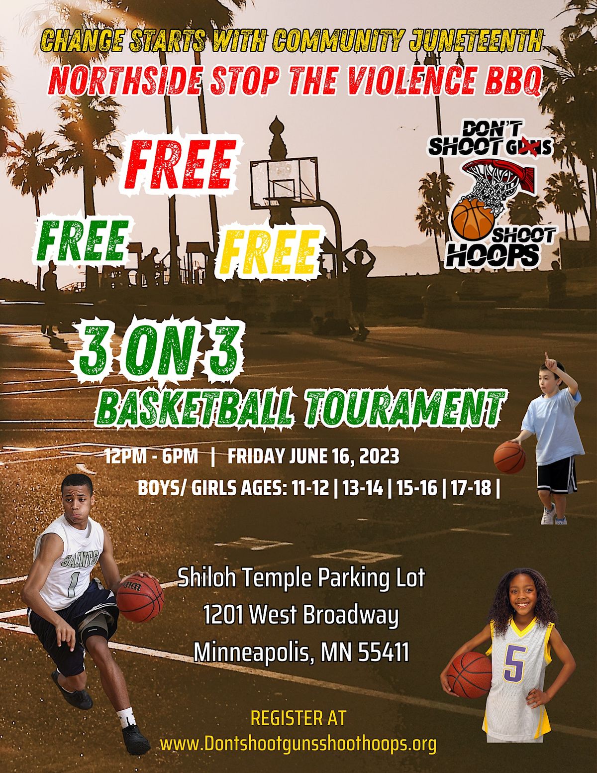 Change starts with community 3 on 3 basketball tournament