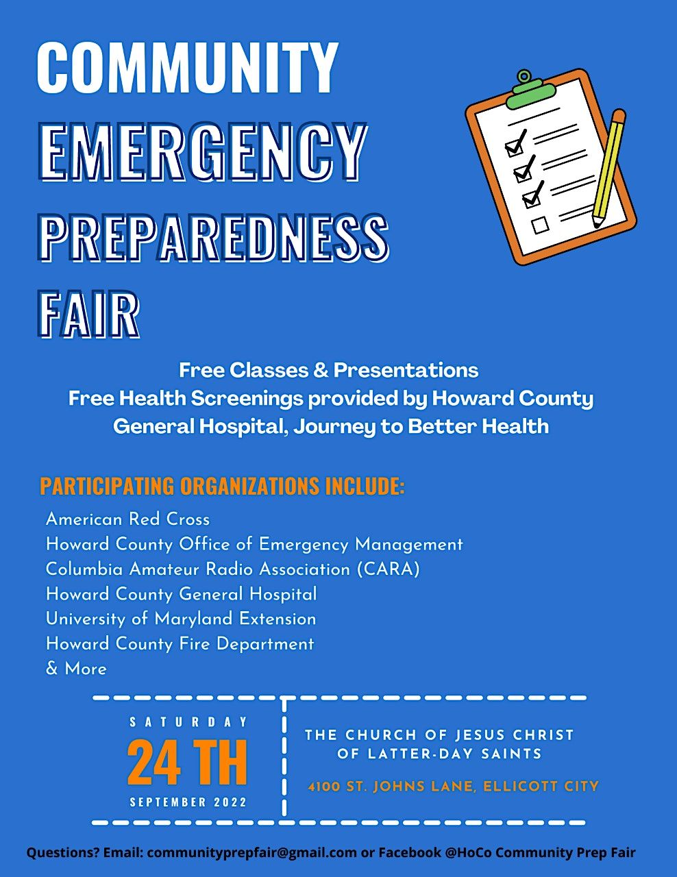 Community Emergency Preparedness Fair 2022 | The Church of Jesus Christ ...